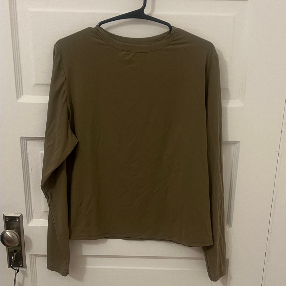 Skims Olive Long Sleeve Women's Top